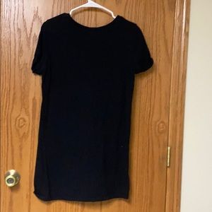 Forever 21 Black Tshirt Dress Size Medium